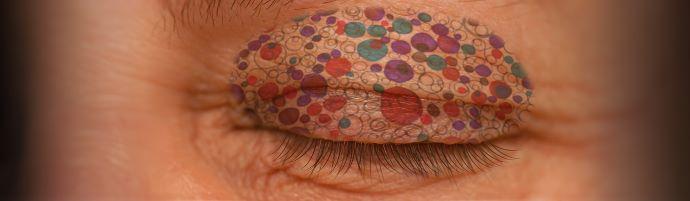 eye lid with patterns