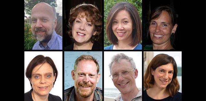 The eight Cambridge researchers elected as members of the European Molecular Biology Organisation 