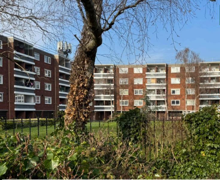 block of flats in Cambridge 