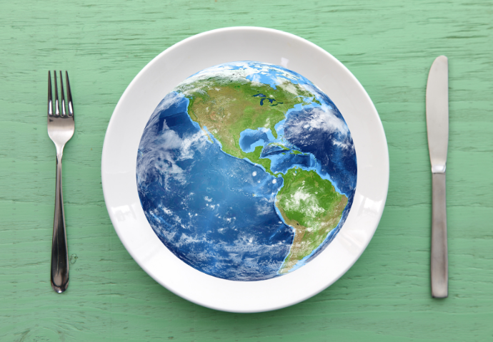 earth on a plate 