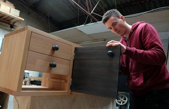 Linford Joinery_James in the workshop