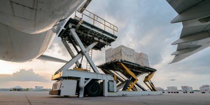 Biocair_loading cargo onto a plane