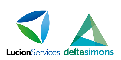 Lucion Services and Delta-Simons logos  