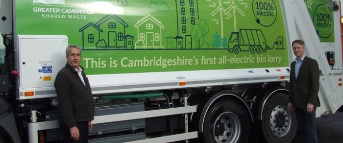 LocalCouncils covering the area take delivery of their very first all-electric bin lorry.