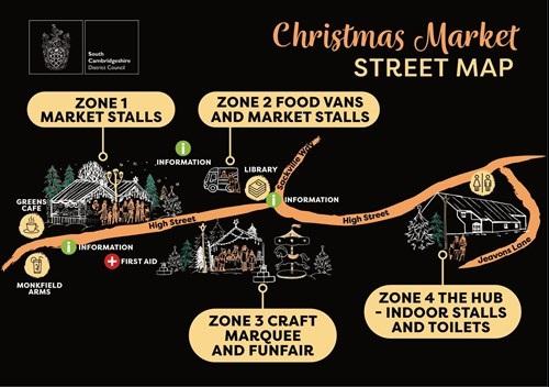 Cambourne Christmas market map