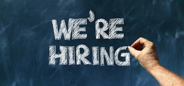 'We're hiring' written on a blackboard -- Image by Gerd Altmann from Pixabay