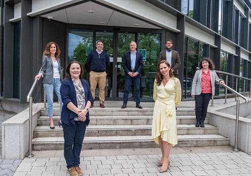 (L-R) Ruscha Fields (The Good Plant Company), Kelly Drewery (Talent Glue Business Psychology), Phil Kentish (Bidwells), Guy Baker (Mantle), Lizzie Duckworth (COEL), Ben Bullman (First Intuition) and Louise Rushworth (Cambridge Network).  Image credit: Keith Heppell, Cambridge Independent