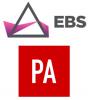 EBS New Media logo and The Press Association logo