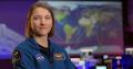  NASA astronaut Kayla Barron in the Blue Flight Control Room at NASA’s Johnson Space Center in Houston.  Credit: NASA/Bill Ingalls