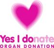 Yes I donate (organ donation) - graphic